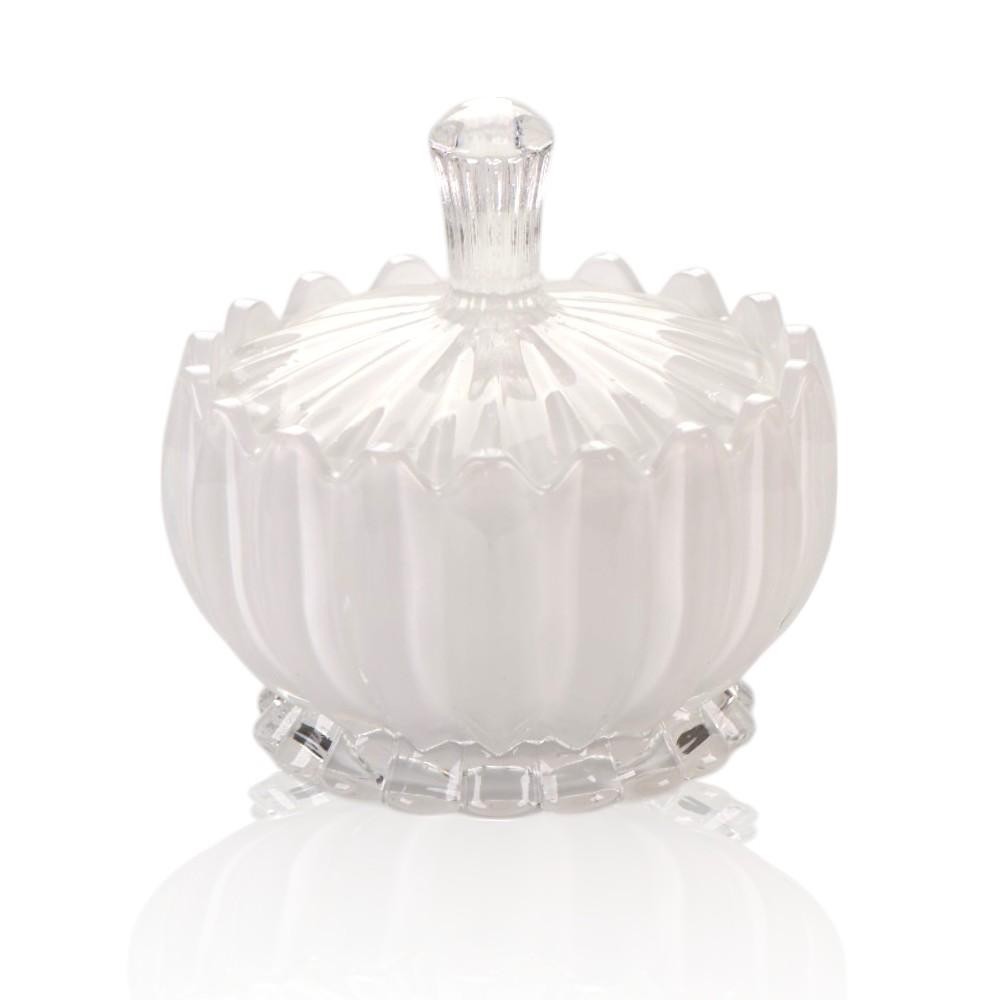 SCATOLA VETRO 10X10CM BIANCA